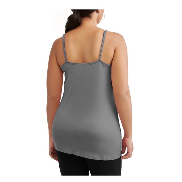 TERRA & SKY Womens Gray Cami Top Size 5X 32W-34W Gray Adjustable Straps … - Picture 2 of 4
